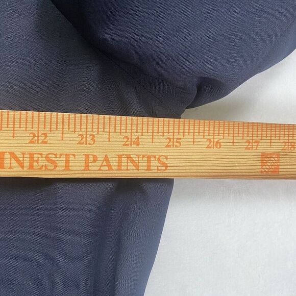 Harbor Master Trench Coat Mens Size 46 Navy Blue Wool Liner Made In USA - Picture 4 of 9